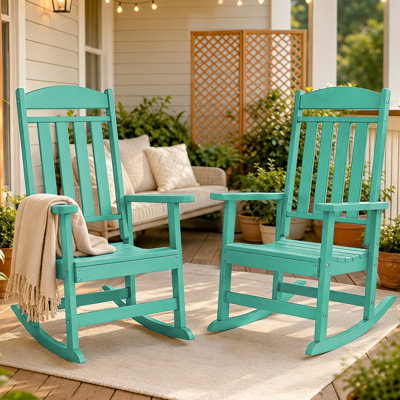 Oxing HDPE Outdoor Rocking Chair