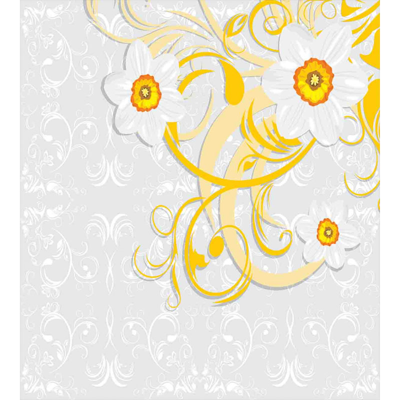 French Country Polyester Floral Duvet Cover