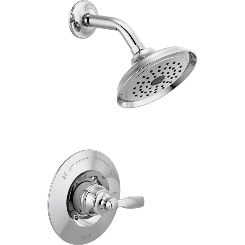 Woodhurst 14 Series Single-Function Shower Faucet Set, Shower Valve Trim Kit, Chrome