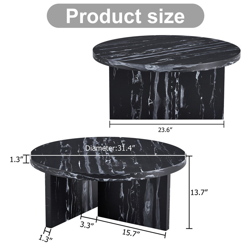 Joquita Coffee Table, Black