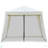 Outdoor Canopy Tent, Slant Leg Sun Shelter With Mesh Sidewalls, Patio Tents For Parties
