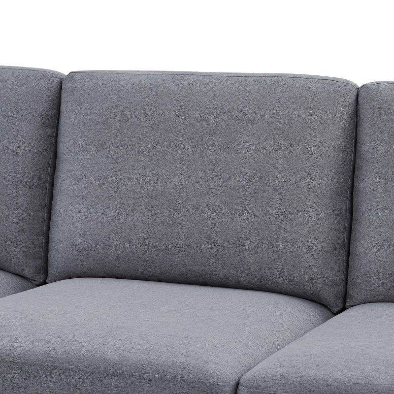 Thistlebrook Sectional, Light Gray Polyester Blend