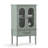 Vaillancourt Glass Paned Distressed Accent Cabinet 