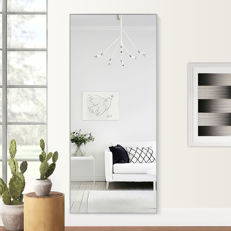 Miroir de salle de bain mural Talma, Gris clair, H 71 po x l 32 po