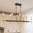 8-Light Kitchen Island Linear Pendant