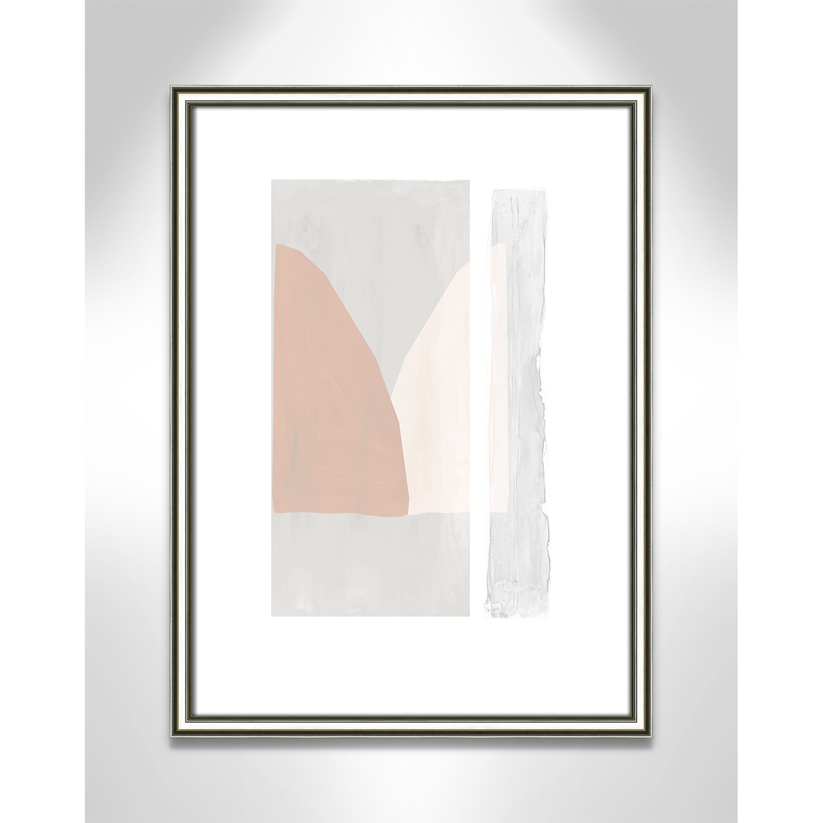 Soft and Light - Painting Print, Silver Framed Paper, 23" H x 17" W x 0.88" D
