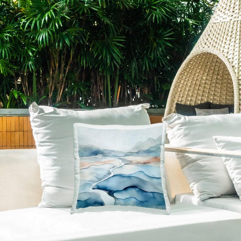 Abstract Outdoor Throw Pillow