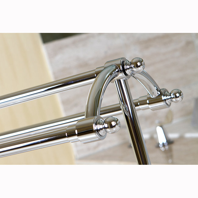 Porte-serviettes sur pied Kingston Brass Edenscape, Chrome poli