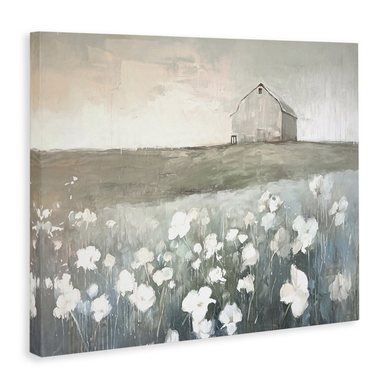 "Peaceful Floral Pasture", art mural par Ramona Murdock, H 16 po x l 20 po