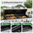 60,000 BTU 5-Burner Gas Grill and Griddle Combo with Side Burner