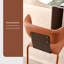 Ensemble de 2 chaises d'appoint orange et noir