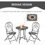 2 - Person Patio Dining Set with Round Table