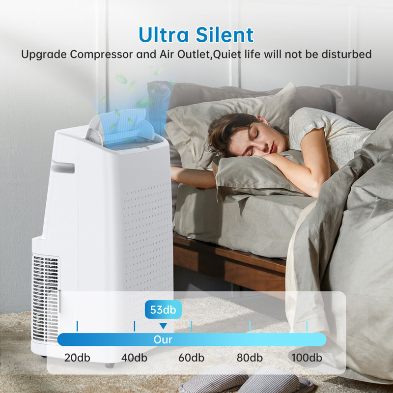15,000 Btu Portable Air Conditioner With Remote Control, 3-in-1 Portable Ac Units With Fan & Dehumidifier Cools Up To 800 Sq. Ft