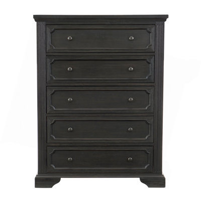Traditional Design 5-Drawers Storage Chest 1Pc Rustic Style Bedroom Furniture