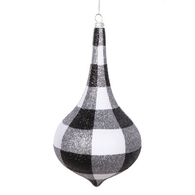 Fornta 8'' Plaid Holiday Shaped Ornament