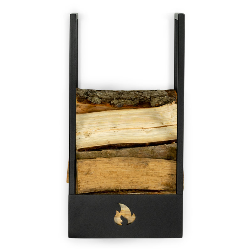 LUMBER LOCKER 26cm W Metal Log Rack