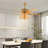 52'' Crystal Ceiling Fan with Light Kit