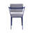 Cargo Gray Fabric & Blue Finish Office Chair-1222719281