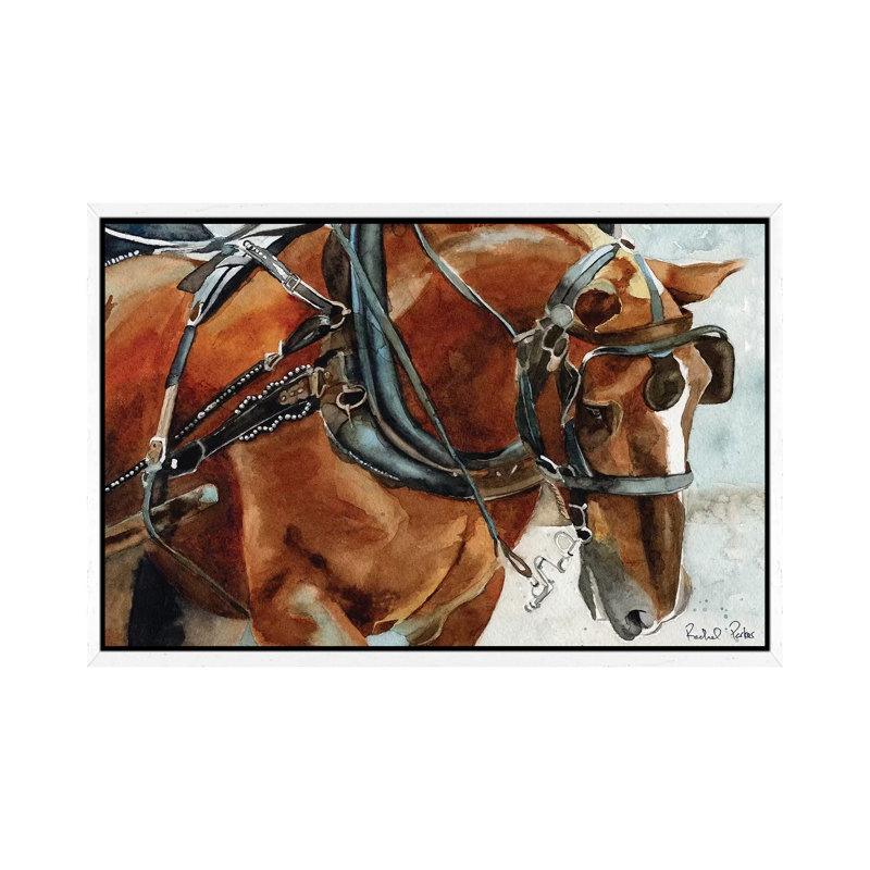 Belgian In Charleston by Rachel Parker - Painting on Canvas, White Framed, 101.6 cm H x 66.04 cm W
