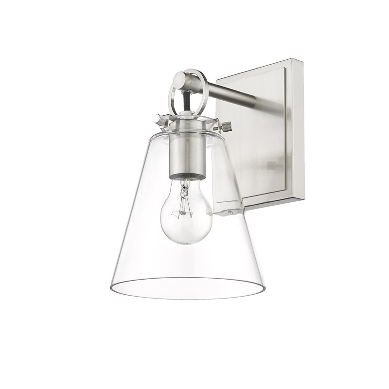 Emsworth Steel Armed Sconce, Brushed Nickel