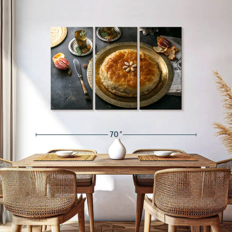 Moroccan Cuisine Bastilla, 36" H x 57" W