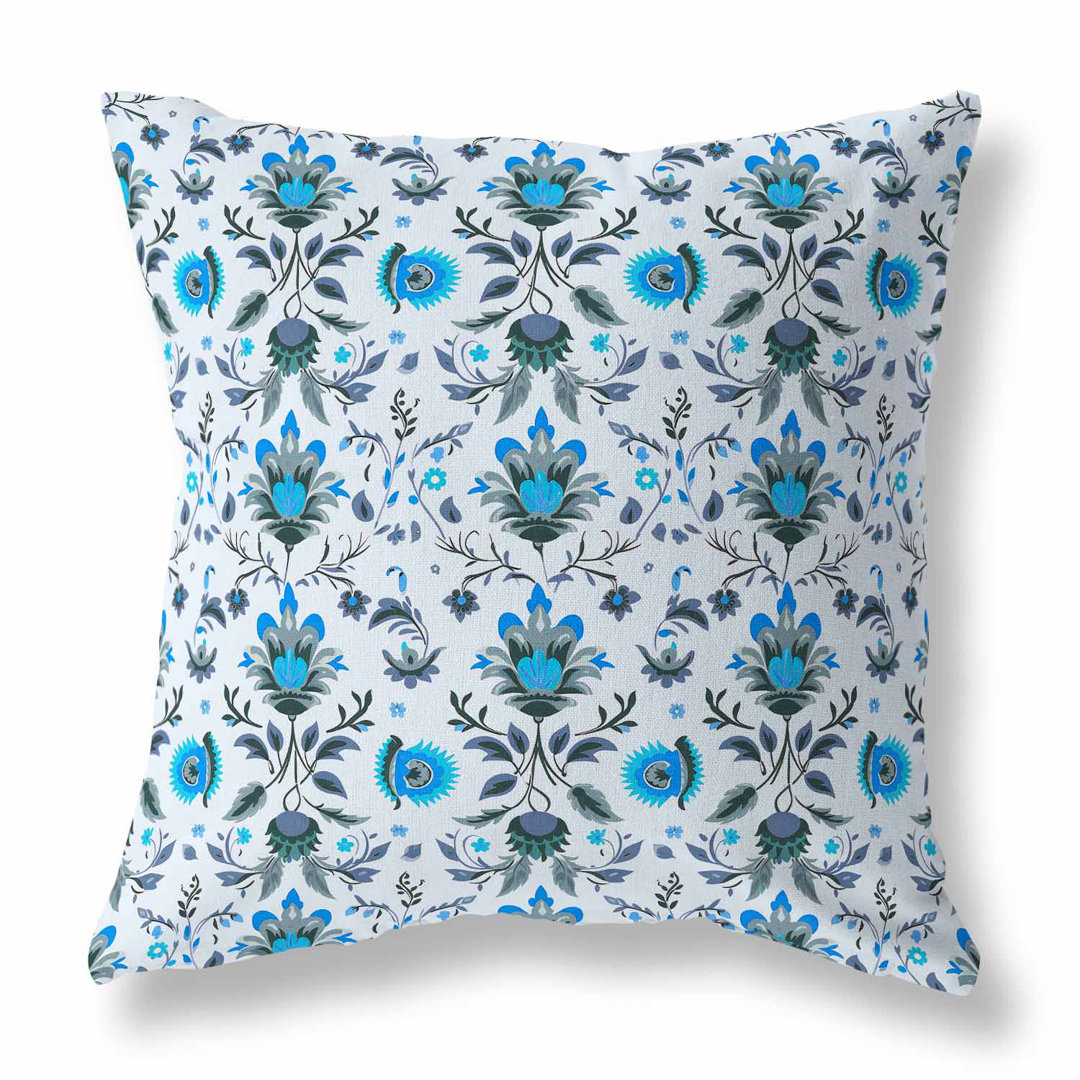 Breezy Botanicals Floral Square Cushion With Filling