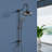 Topcraft 8-Inch Wall-Mounted Rain Shower System With Handheld Showerhead