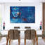 Éléments floraux abstraits de Bouddha sur toile-92497676