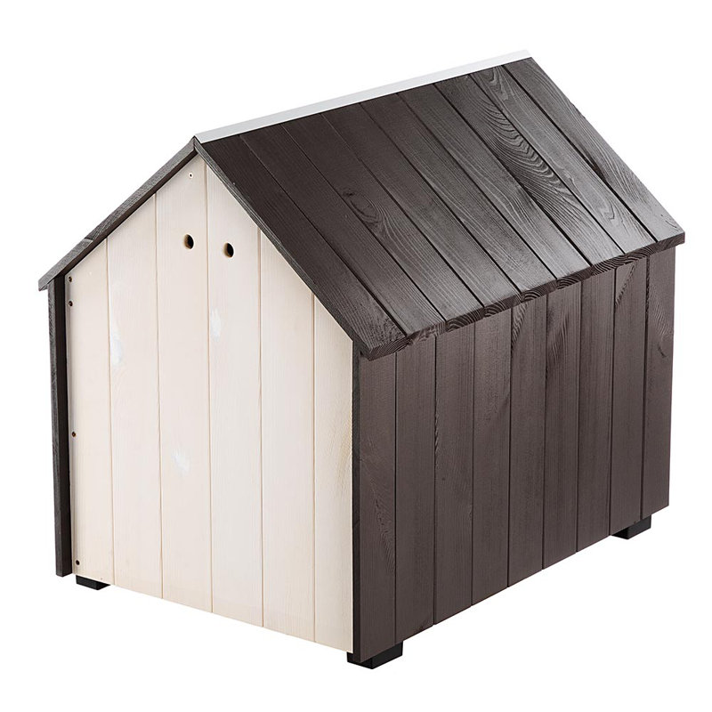 Wood Portable Igloo Style Dog House, 55.8cm H x 57.5cm W x 44.1cm D