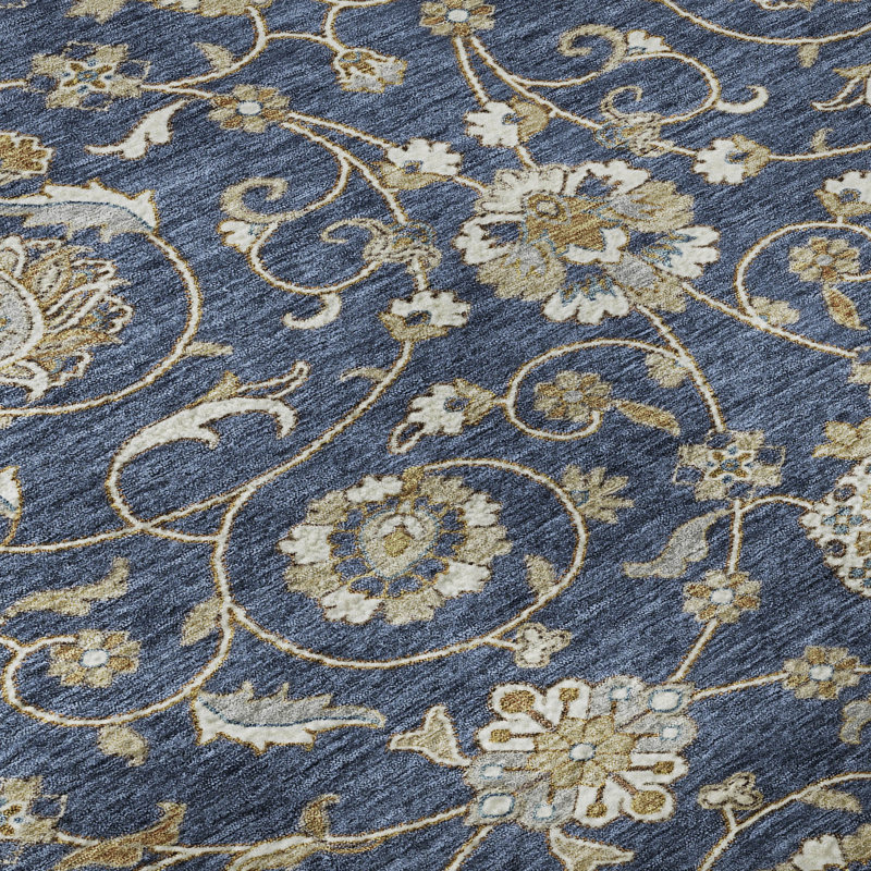 Premium Machine Washable Gurubaksh AMF1149 Moroccan Rug, Rectangle 1'8" x 2'6"
