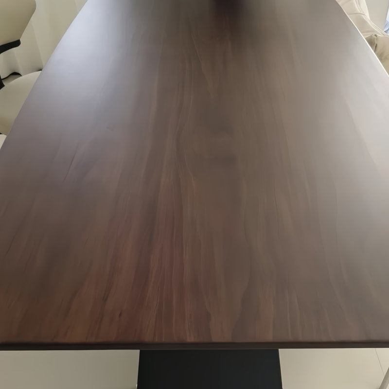 Industrial Style Rectangular Solid Wood Dining Table, 29.5"H x 78.7"L x 31.5"W