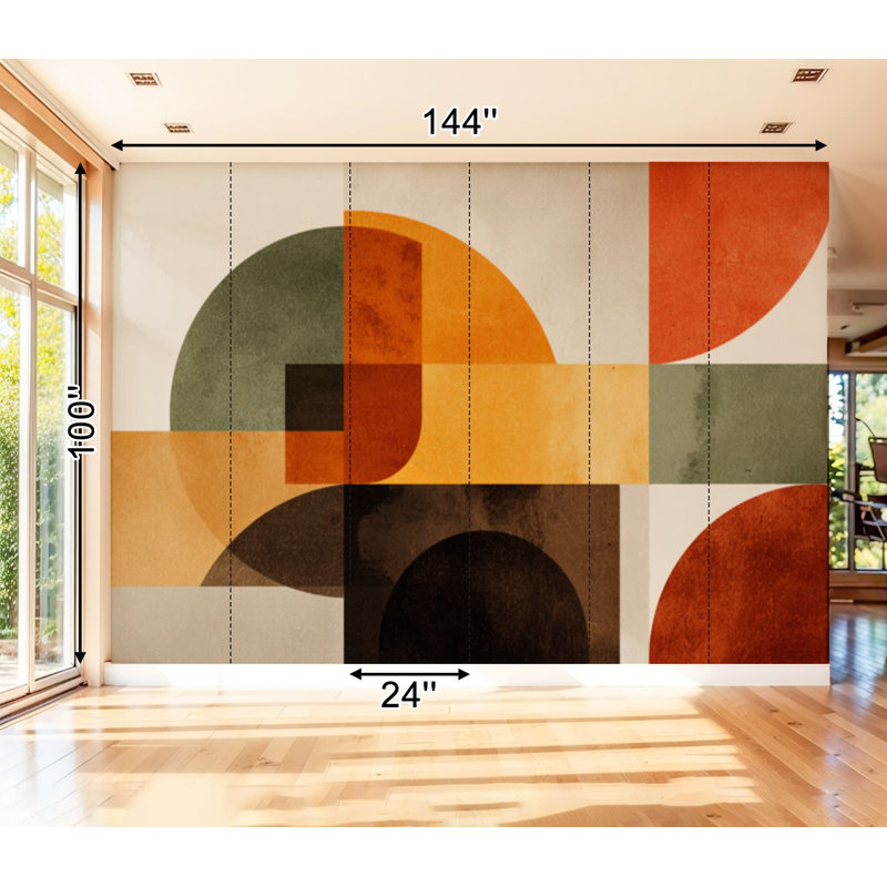 Adhésif mural amovible auto-adhésif et amovible, 99.6" L x 144" W