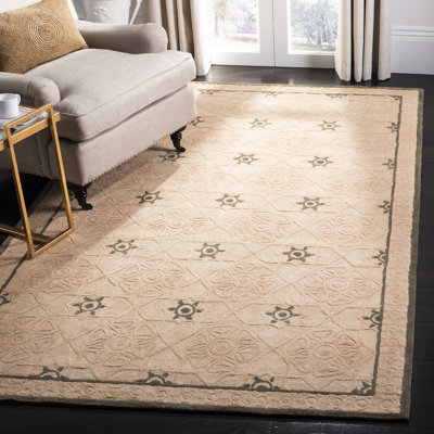 Tapis géométrique en coton crocheté à la main Fullerton