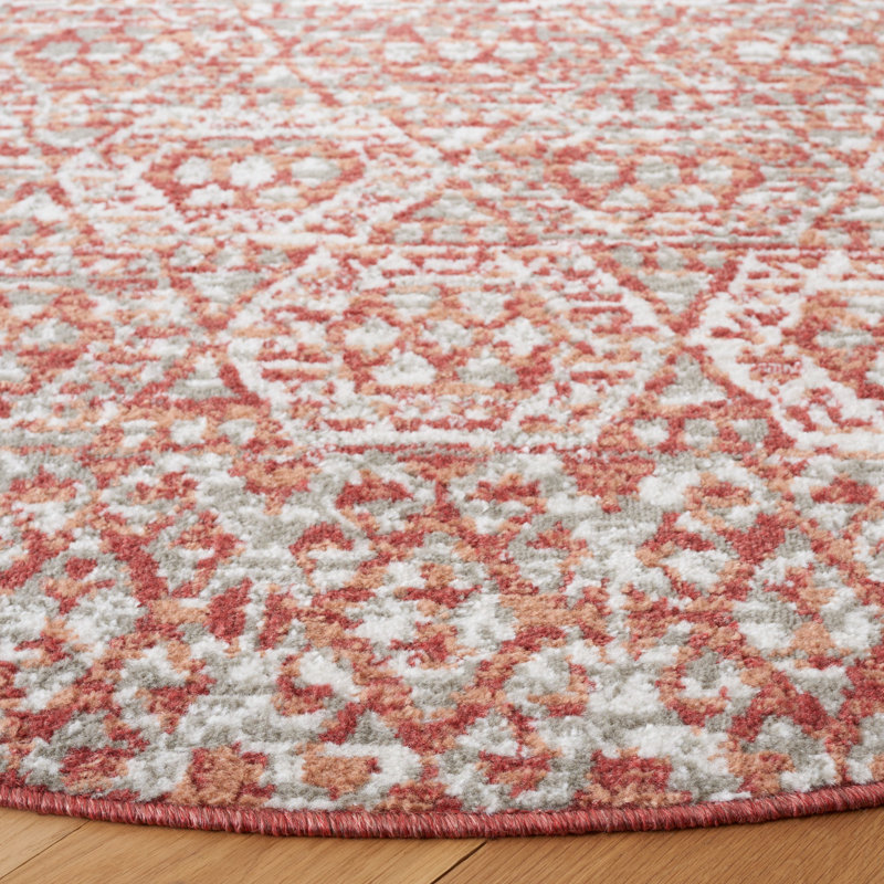 Pyramid Performance Southwestern Rug, Round 6'7"