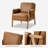 Arhiana 26.8'' Wide Faux Leather Armchair with Solid Wood Legs-273004589
