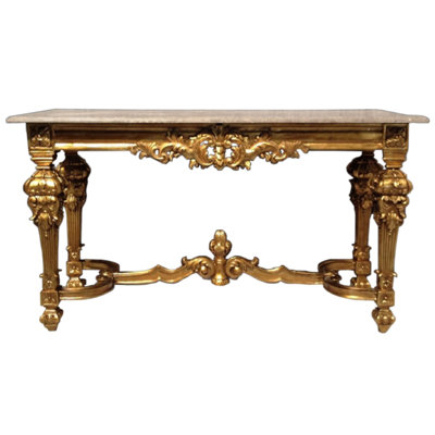 Rosia 60.24'' W Granite Console Table