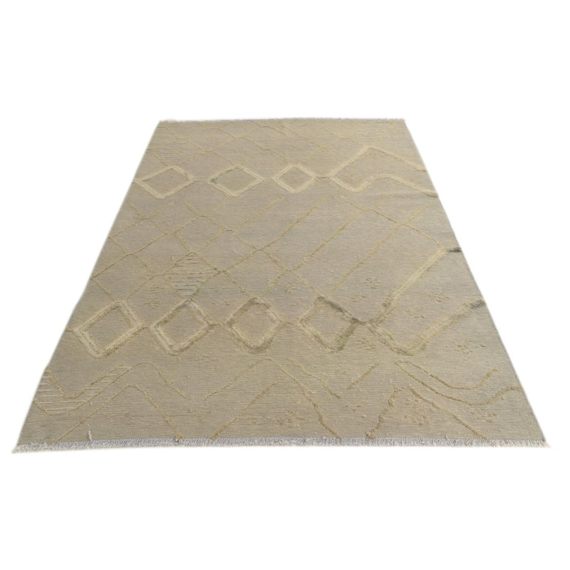 Tapis gris clair carré 7 pi 7 pi Philip