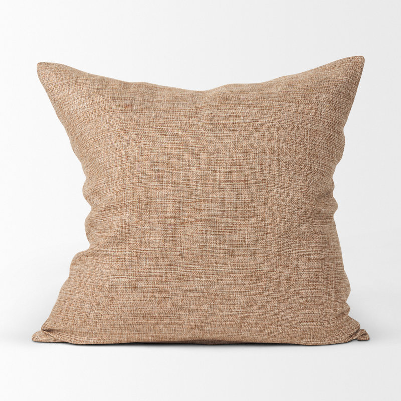  Housse de coussin en lin, Brun