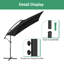 Parasol carré en porte-à-faux 8,2 pi x 8,2 pi Rudette-39955165