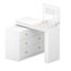 Vanity Desk with Mirror and Lights-253765036