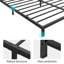 Twin Metal Bed Frame, 10" Platform, Heavy Duty Steel Slats, Noise-Free, Easy Assembly, No Box Spring, Black-1221043513