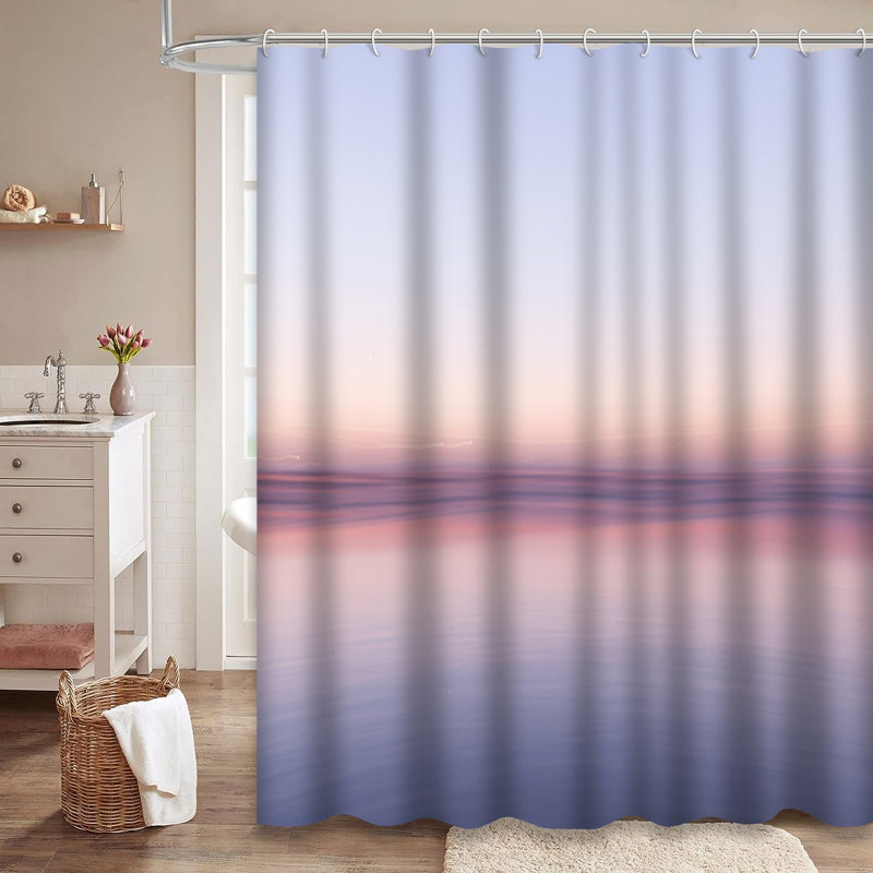 Rideau de douche Abstract Sunset, L 72 po x l 84 po