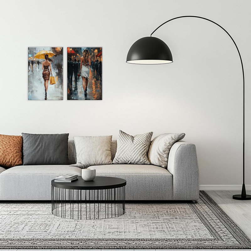 2 Piece Wrapped Canvas Wall Art