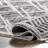 Rachelle Moroccan Tasseled Power Loom Performance Gray/White Rug-2031756135