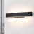 Modern Black Dimmable Rectangle Long Linear Outdoor Wall Sconce