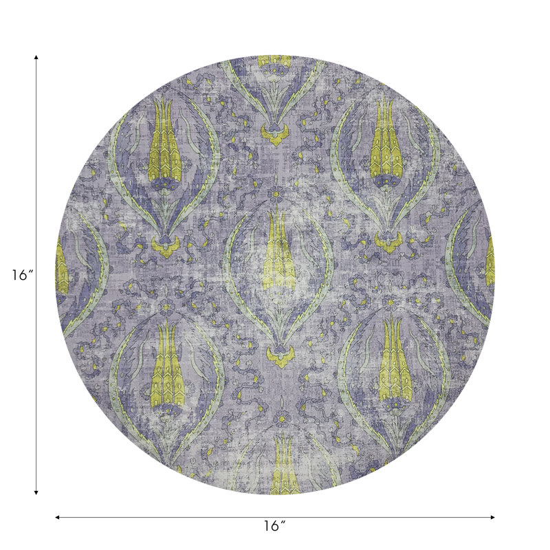 Byzantine Jewel Pebble 16" Vinyl Placemat, Lilac