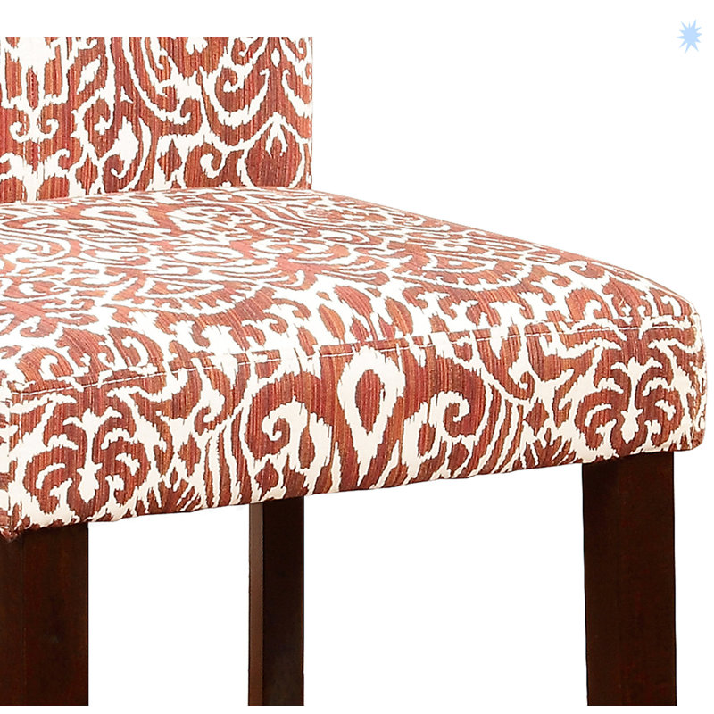 Tabouret en bois avec revêtement en tissu