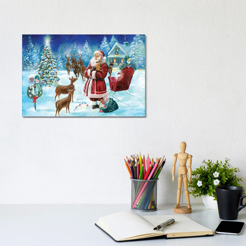 «North Pole» par Ruane Manning - reproduction d'art, Toile tendue, Aucun mat, H 8 po x l 12 po x P 0,75 po
