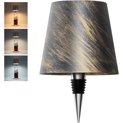 LED Wireless Bottle Light With 3 Colour Stepless Dimming, Rechargeable Touch Wine Bottle Lamp For Home Decor And Ambient Lighting