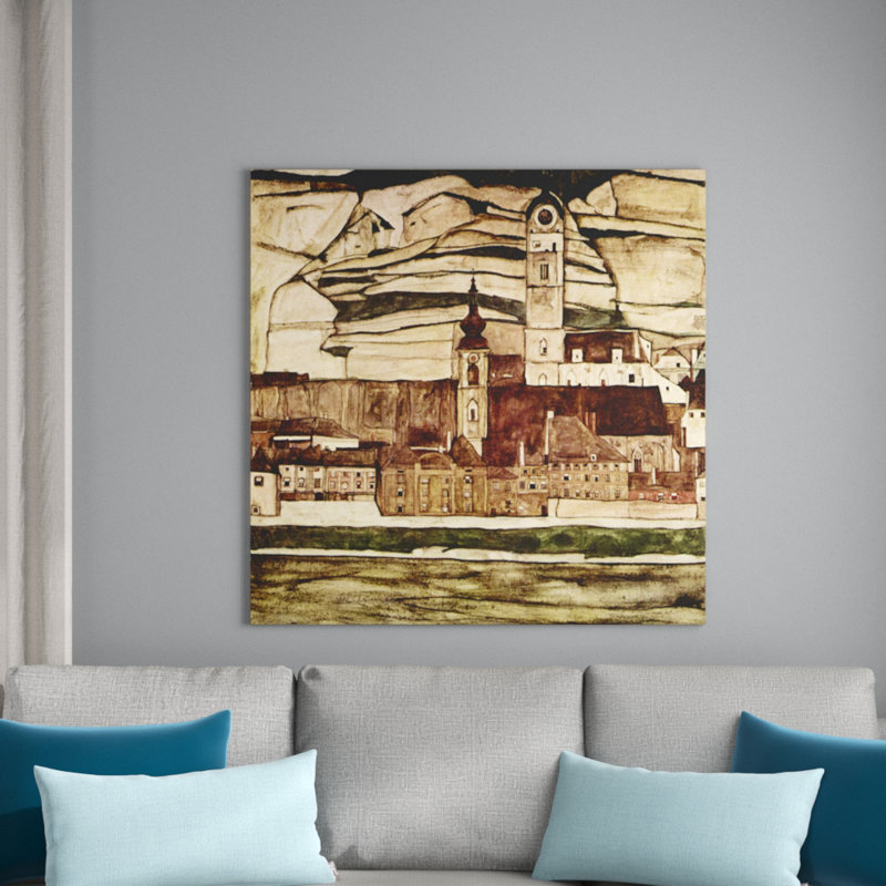 Egon Schiele - Wrapped Canvas Painting, 100cm H x 100cm W x 1.8cm D